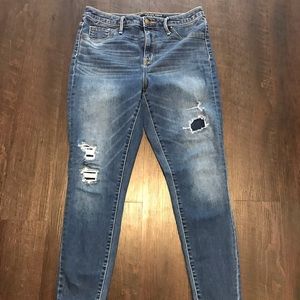 Mossimo High Waisted Jeans 10 Dark Wash Skinny